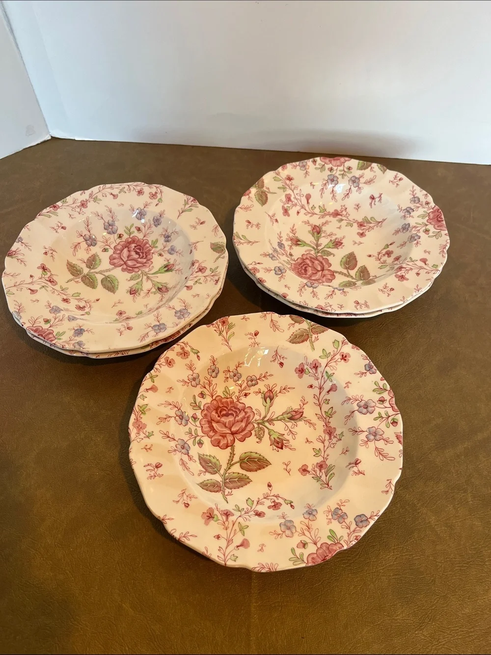 Johnson Brothers Rose Chintz Made in England Set of Five Bowls